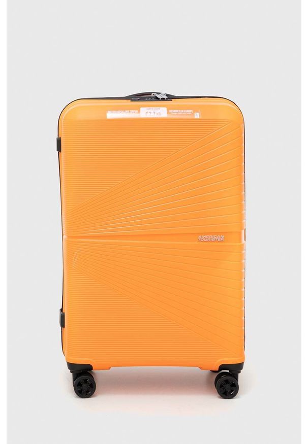 AMERICAN TOURISTER - American Tourister walizka kolor pomarańczowy. Kolor: pomarańczowy