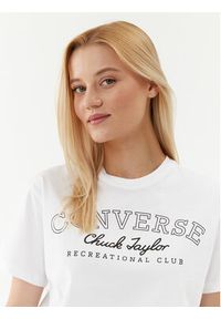 Converse T-Shirt Retro Chuck Cropped Tee 10025897-A01 Biały Regular Fit. Kolor: biały. Materiał: bawełna. Styl: retro #4