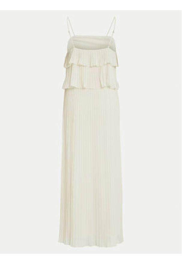 Vila Sukienka koktajlowa Chiffan 14104100 Szary Regular Fit. Kolor: szary. Materiał: syntetyk. Styl: wizytowy