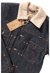 Wrangler - KURTKA ZIMOWA WRANGLER SHERPA DRY W498D1041. Materiał: jeans, denim. Sezon: zima. Styl: klasyczny #5