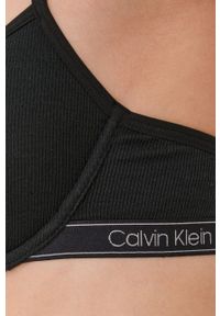 Calvin Klein Underwear Biustonosz kolor czarny gładki. Kolor: czarny. Rodzaj stanika: odpinane ramiączka. Wzór: gładki #3