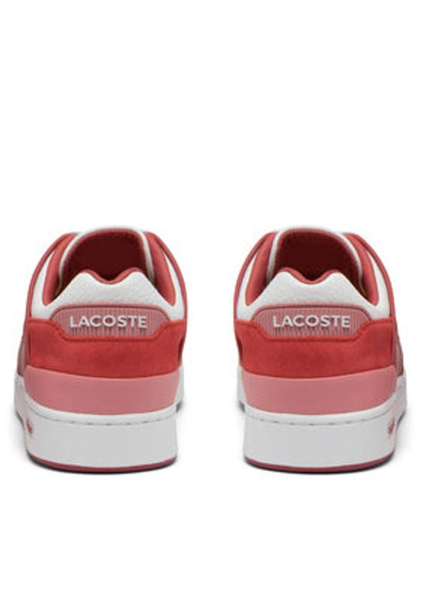 Lacoste Sneakersy Court Cage 747SFA0045 Różowy. Kolor: różowy. Materiał: skóra