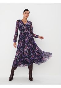 Mohito - Sukienka midi z motywem roślinnym - Fioletowy. Kolor: fioletowy. Długość: midi #2