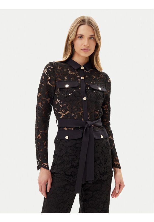 Artigli Koszula ACGI000737 Czarny Regular Fit. Kolor: czarny. Materiał: bawełna, syntetyk