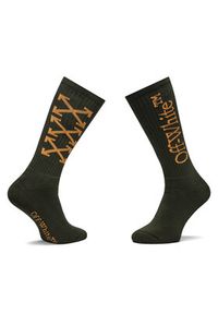 OFF-WHITE - Off-White Skarpety długie OMRA075S23KNI0015620 Zielony. Kolor: zielony. Materiał: bawełna #3
