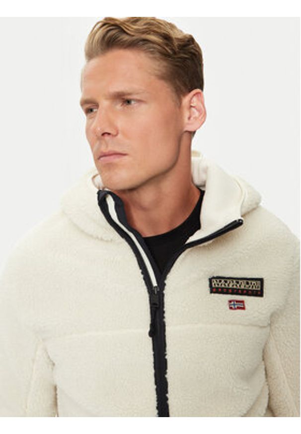 Napapijri Polar T-Tynik NP0A4IA8 Beżowy Regular Fit. Kolor: beżowy. Materiał: syntetyk