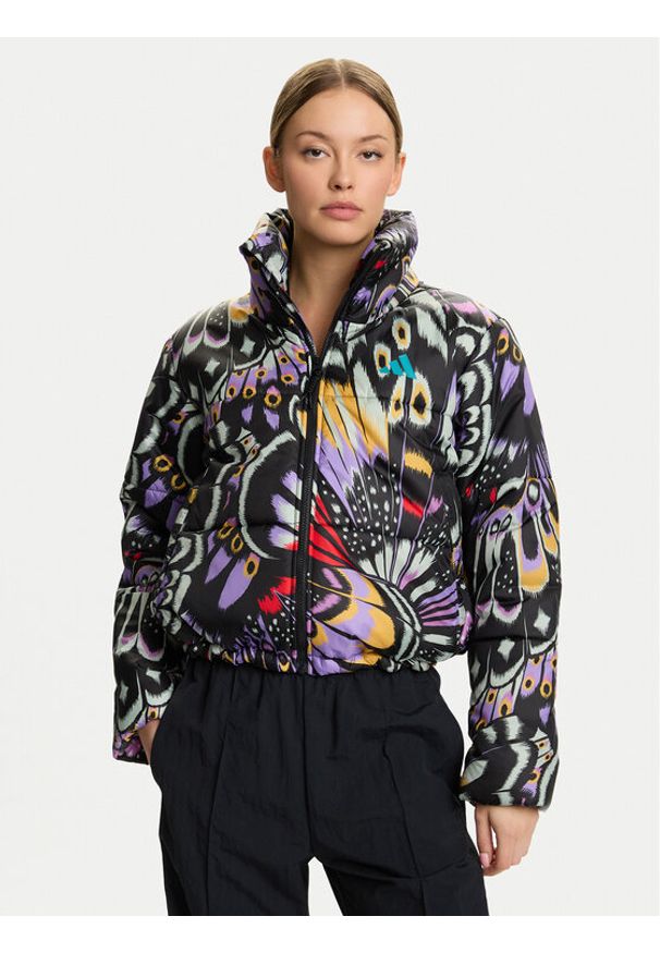 Adidas - adidas Kurtka zimowa Farm JL8611 Kolorowy Loose Fit. Materiał: syntetyk. Wzór: kolorowy. Sezon: zima