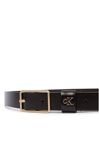 Calvin Klein Pasek Square Buckle Ck Loop 25Mm LV04F7050G Brązowy. Kolor: brązowy. Materiał: skóra #3