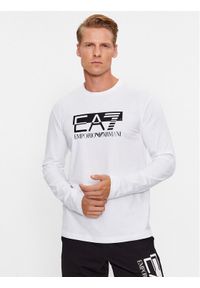 EA7 Emporio Armani Longsleeve 6RPT64 PJ03Z 0100 Biały Regular Fit. Kolor: biały. Materiał: bawełna. Długość rękawa: długi rękaw