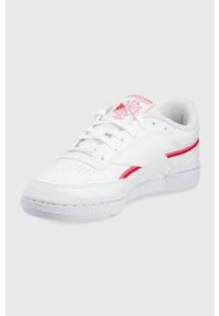 Reebok Classic buty CLUB C 85 VEGAN kolor biały. Nosek buta: okrągły. Zapięcie: sznurówki. Kolor: biały. Materiał: guma. Model: Reebok Classic, Reebok Club