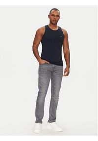 Emporio Armani Underwear Tank top EM000385 AF10771 UB102 Granatowy Slim Fit. Kolor: niebieski. Materiał: bawełna