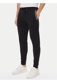 BOSS Spodnie dresowe 50545579 Czarny Regular Fit. Kolor: czarny. Materiał: bawełna