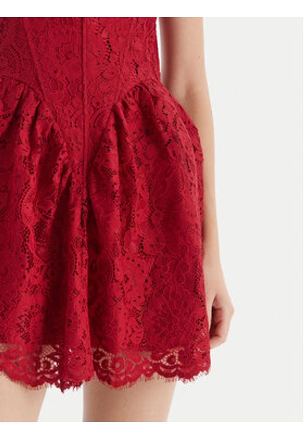 BARDOT - Bardot Sukienka koktajlowa Luisa 60091DB Czerwony Regular Fit. Kolor: czerwony. Materiał: syntetyk, bawełna. Styl: wizytowy