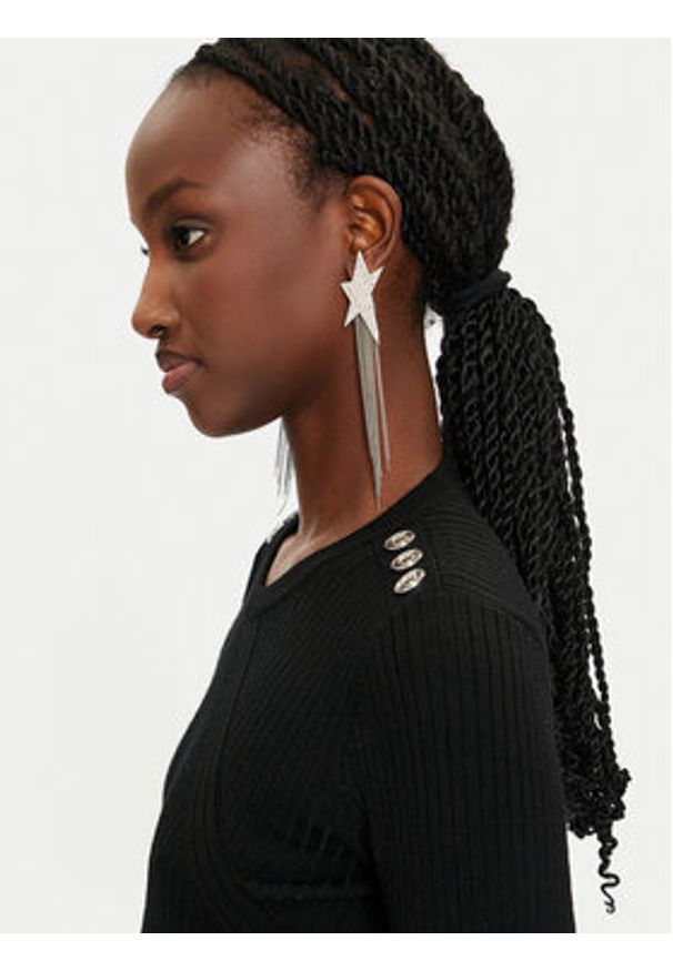 Pinko Sweter Costina 104020 A15S Czarny Slim Fit. Kolor: czarny. Materiał: wełna, syntetyk