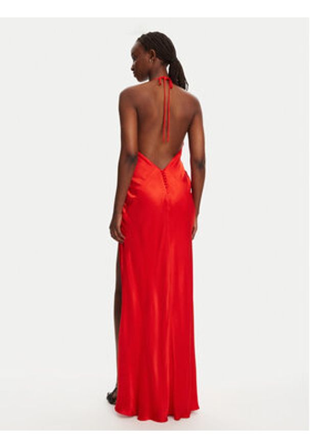 BARDOT Sukienka wieczorowa YVE Halter 59315DB Czerwony Slim Fit. Typ kołnierza: dekolt halter. Kolor: czerwony. Materiał: wiskoza. Styl: wizytowy