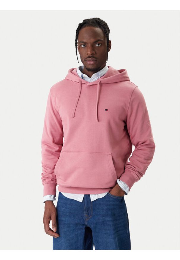 TOMMY HILFIGER - Tommy Hilfiger Bluza Essential MW0MW37235 Różowy Regular Fit. Kolor: różowy. Materiał: bawełna