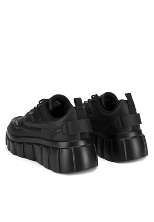 DeeZee Sneakersy WAG1371703A Czarny. Kolor: czarny. Materiał: skóra