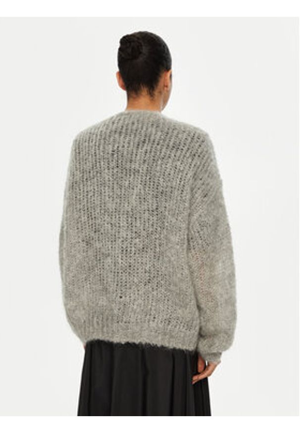 Weekend Max Mara Kardigan Pontiac 2515341031 Szary Oversize. Kolor: szary. Materiał: wełna
