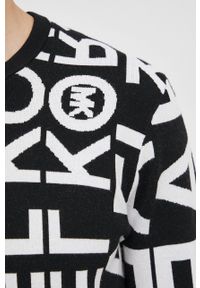 Michael Kors sweter męski kolor czarny lekki. Okazja: na co dzień. Kolor: czarny. Materiał: dzianina. Styl: casual