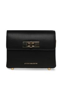 Steve Madden Torebka Bminsk Crossbody SM13001388-02002-BLK Czarny. Kolor: czarny. Materiał: skórzane