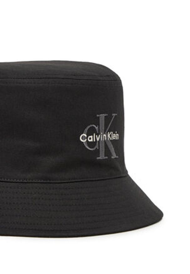 Calvin Klein Jeans Kapelusz Bucket LV04G5020G Czarny. Kolor: czarny. Materiał: bawełna, materiał