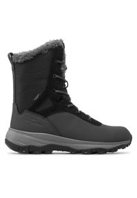 Jack Wolfskin Śniegowce Everquest Texapore Snow High W 4053601 Czarny. Kolor: czarny. Materiał: skóra, nubuk