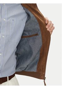 Serge Pariente Kurtka skórzana Expo Vs Beżowy Regular Fit. Kolor: beżowy. Materiał: skóra #3