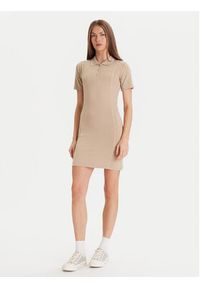 Guess Sukienka dzianinowa V5YK00 KCX12 Beżowy Regular Fit. Kolor: beżowy. Materiał: wiskoza #3