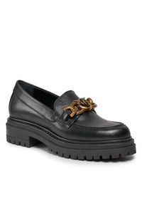 Pinko Loafersy Brasilia Mocassino AI 23-24 BLKS1 102659 A1IF Czarny. Kolor: czarny. Materiał: skóra