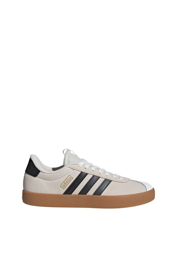 Adidas - Buty VL Court 3.0. Zapięcie: pasek. Kolor: biały, szary, żółty, wielokolorowy