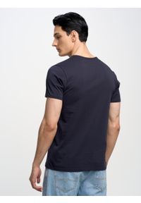 Big-Star - Koszulka męska z bawełny supima Supiclassic 403. Kolor: niebieski. Materiał: bawełna #5
