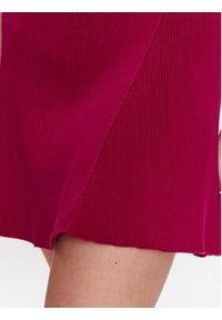 Pinko Sukienka dzianinowa 101227 A0TU Czerwony Regular Fit. Kolor: czerwony. Materiał: wiskoza