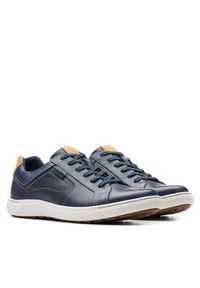 Clarks Sneakersy Mapstone Lace 26176887 Granatowy. Kolor: niebieski. Materiał: skóra #5