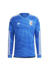 Adidas - Italy 2023 Home Long Sleeve Jersey. Kolor: niebieski. Materiał: jersey. Długość rękawa: długi rękaw #2