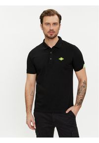 Replay Polo M3540A.000.20623 Czarny Regular Fit. Typ kołnierza: polo. Kolor: czarny. Materiał: bawełna