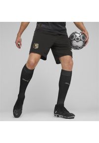 Puma - Szorty piłkarskie Stade Rennais F.C. PUMA Black Matte Gold Beige. Kolor: czarny, beżowy, wielokolorowy, żółty. Sport: piłka nożna