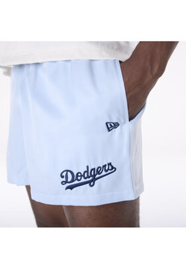 New Era Szorty sportowe LA Dodgers MLB Woven 60596373 Błękitny Regular Fit. Kolor: niebieski. Materiał: syntetyk. Styl: sportowy