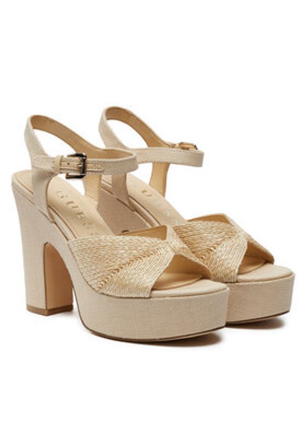 Guess Sandały Starla FLTSTA ELE03 Beżowy. Kolor: beżowy