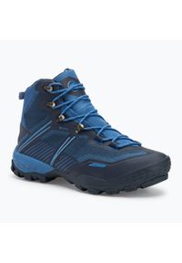 Buty trekkingowe męskie Mammut Ducan II High GTX. Kolor: niebieski. Sport: turystyka piesza #1