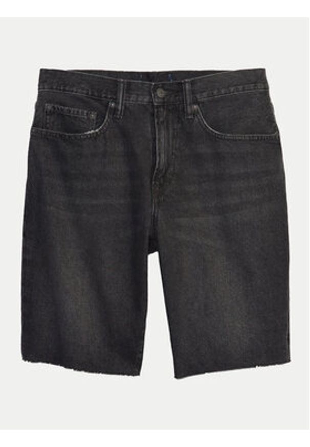 GAP - Gap Szorty jeansowe 708330-00 Szary Straight Fit. Kolor: szary. Materiał: bawełna
