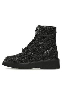 MICHAEL Michael Kors Botki Aniya Lug Bootie 40F3AYFEED Czarny. Kolor: czarny