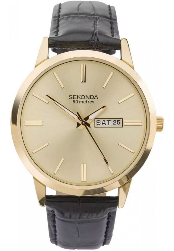 Zegarek męski Sekonda 1838 czarny. Kolor: czarny