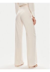 Elisabetta Franchi Spodnie materiałowe PA-053-42E2-5895 Écru Relaxed Fit. Materiał: syntetyk #4