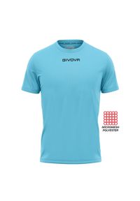 Koszulka piłkarska dla dorosłych Givova One. Kolor: niebieski. Materiał: poliester. Sport: piłka nożna #2