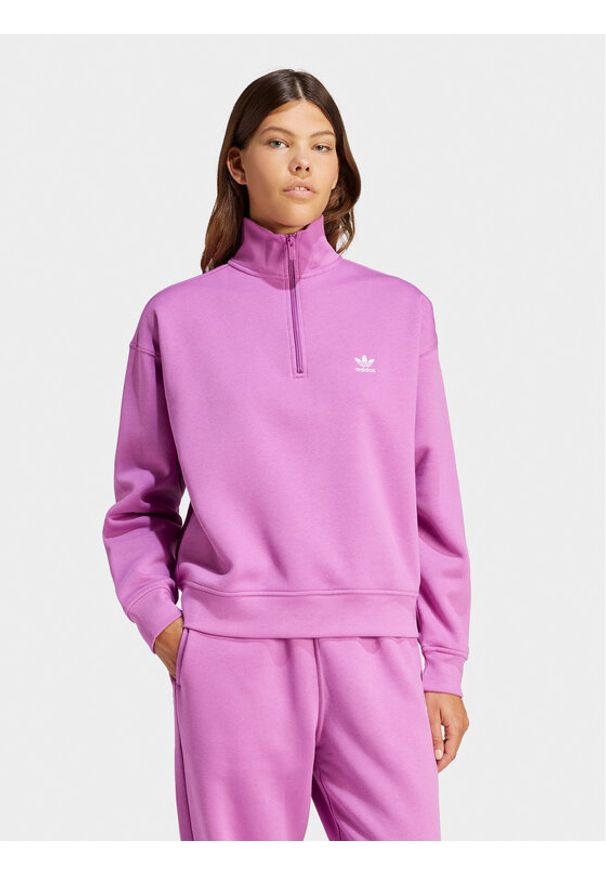 Adidas - adidas Bluza Essentials IR5941 Różowy Loose Fit. Kolor: różowy. Materiał: syntetyk