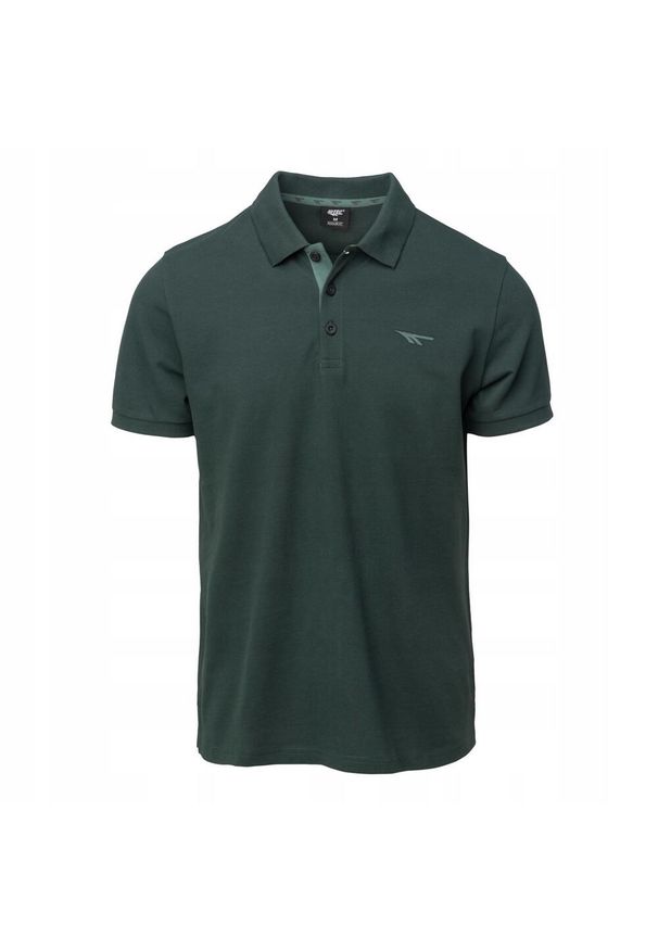 Hi-tec - Męska Koszulka Polo Micko II. Typ kołnierza: polo. Kolor: zielony. Sport: turystyka piesza