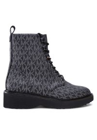 MICHAEL Michael Kors Trapery Haskell Bootie 40F2HSFE5B Czarny. Kolor: czarny. Materiał: skóra