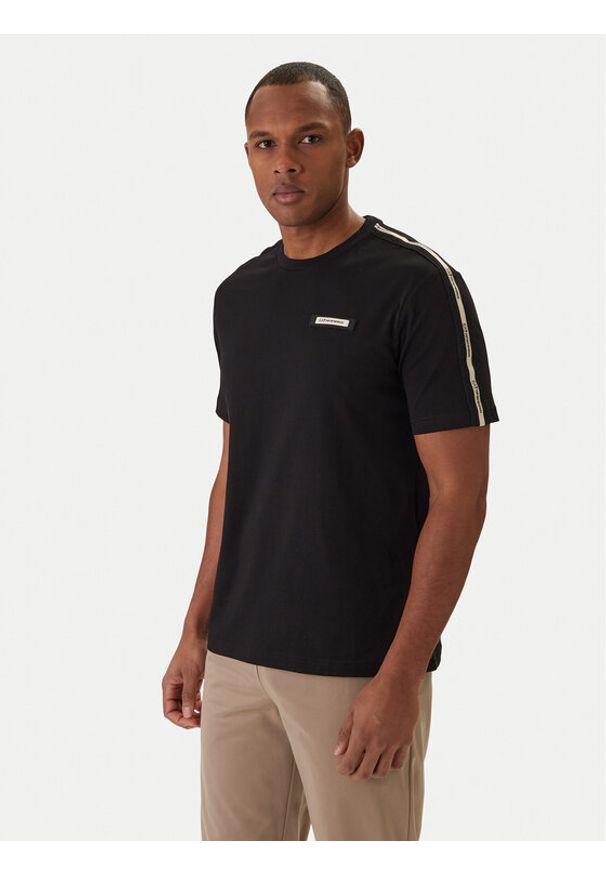 EA7 Emporio Armani T-Shirt 7M001476 AF10375 Czarny Regular Fit. Kolor: czarny. Materiał: bawełna