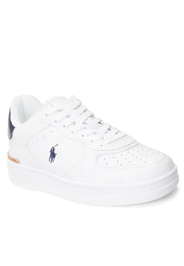 Polo Ralph Lauren Sneakersy 809913420001 Biały. Kolor: biały. Materiał: skóra