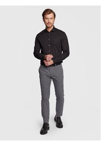 TOMMY HILFIGER - Tommy Hilfiger Koszula MW0MW25040 Czarny Slim Fit. Kolor: czarny. Materiał: bawełna